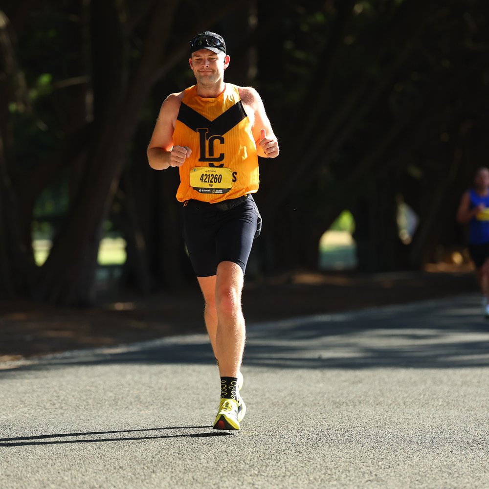 Tim White racing the Ballarat Marathon